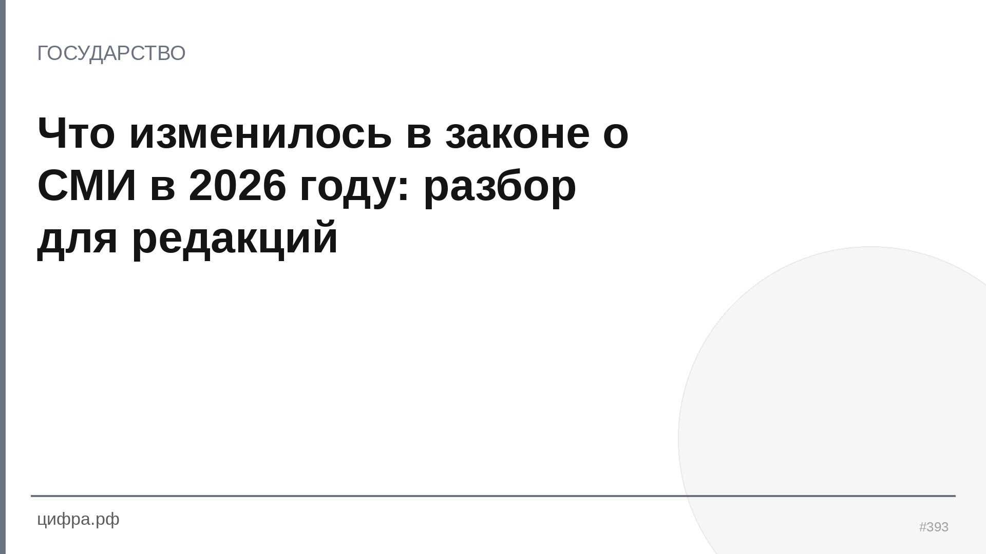 Что изменилось в законе о СМИ в 2026 году: разбор для реда